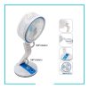 Rechargeable Folding Fan with LED Light
